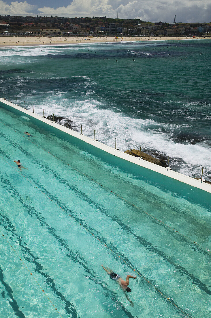 Australia - New South Wales (NSW) - Sydney: World famous Bondi Beach - View of the Bondi Icebergs Swimming Club Pool