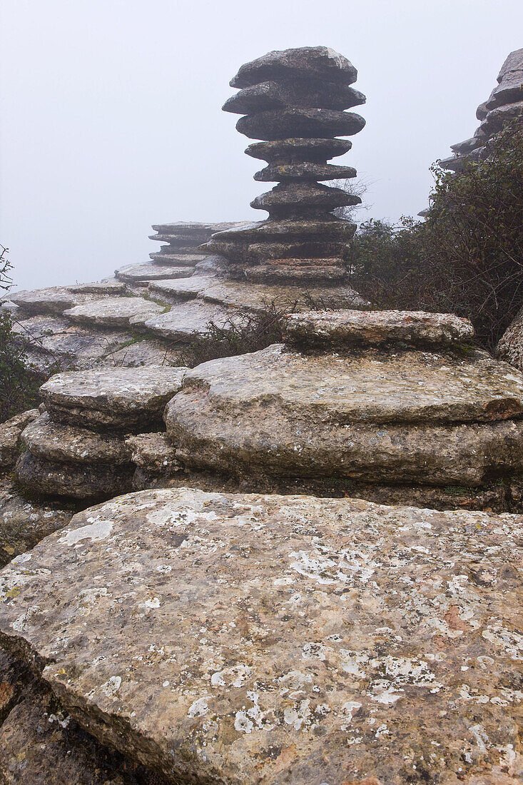 El Tornillo,  Torcal de Antequera. Malaga province,  Andalucia,  Spain