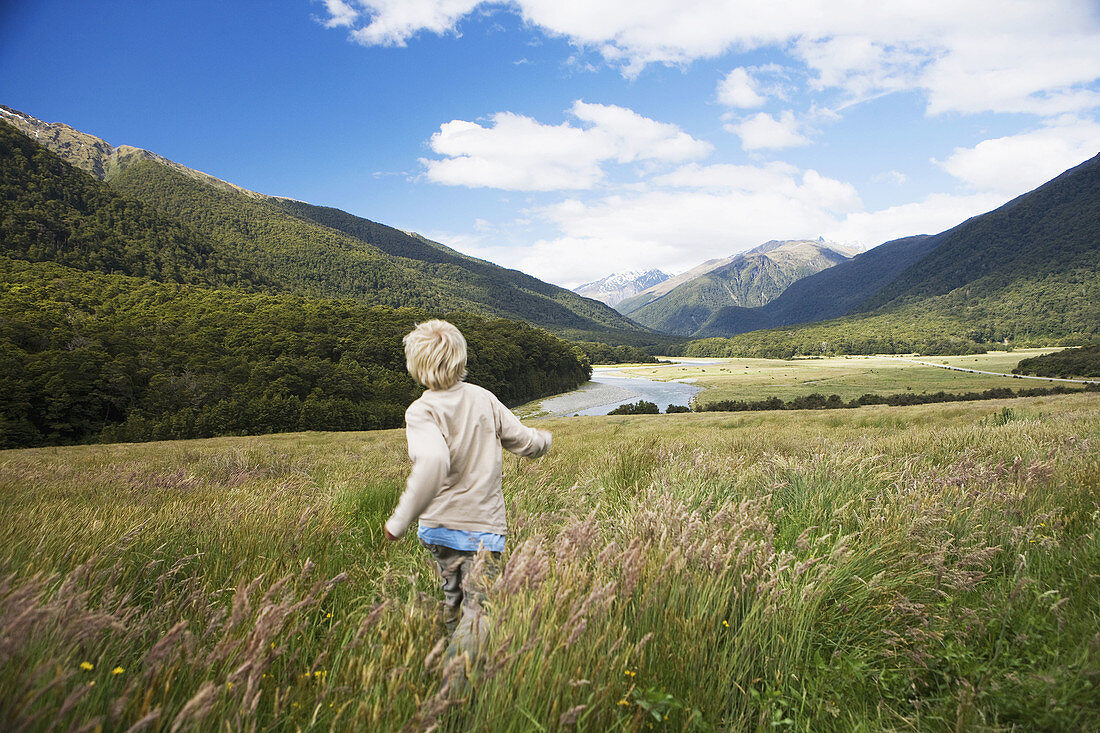 Makarora Fluss, Aspiring National Park, Südinsel, Neuseeland