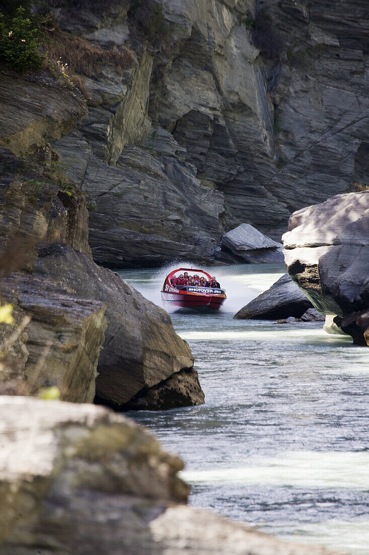 Shotover Jet, Queenstown, Südinsel, Neuseeland