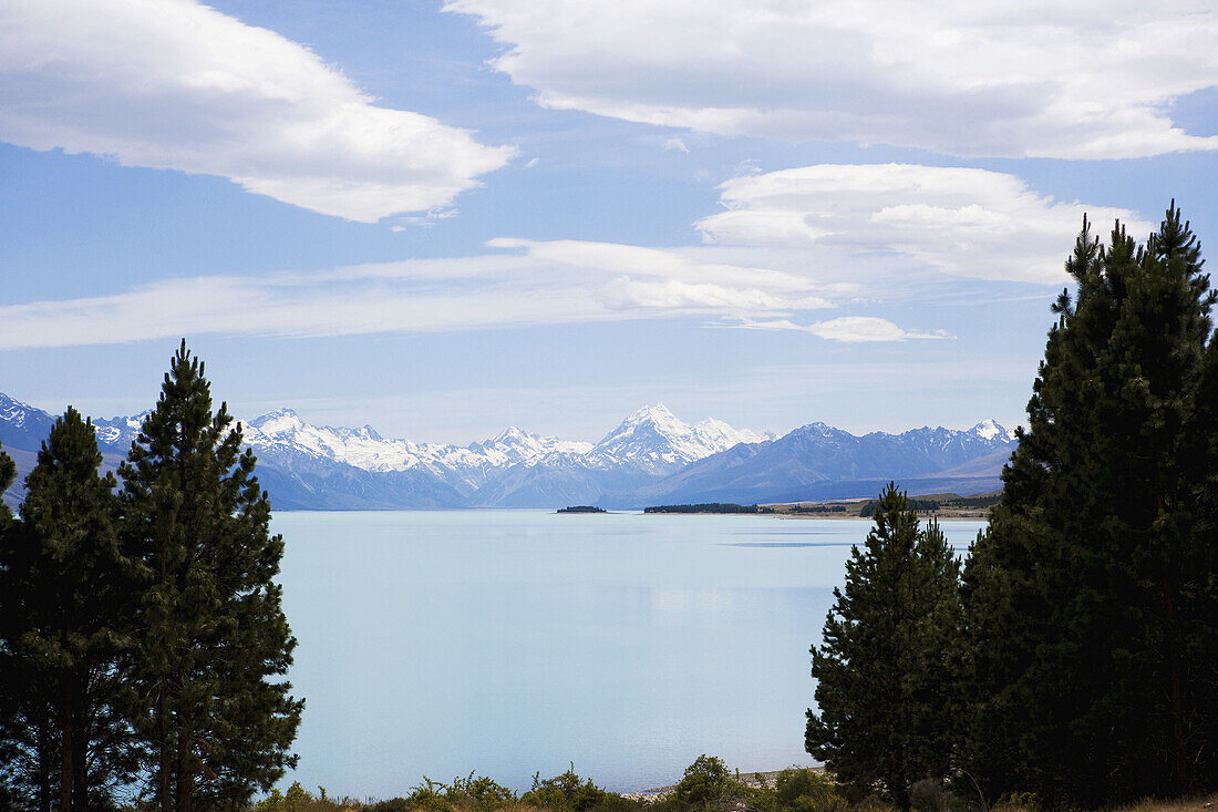 Mt Cook,  Lake Pukaki,  South Island,  New Zealand