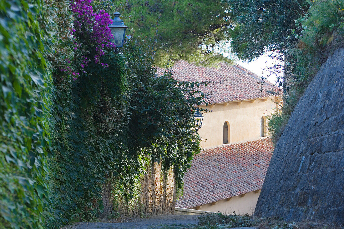 Alley in the town of Castellabate, Cilento, Campania, Italy