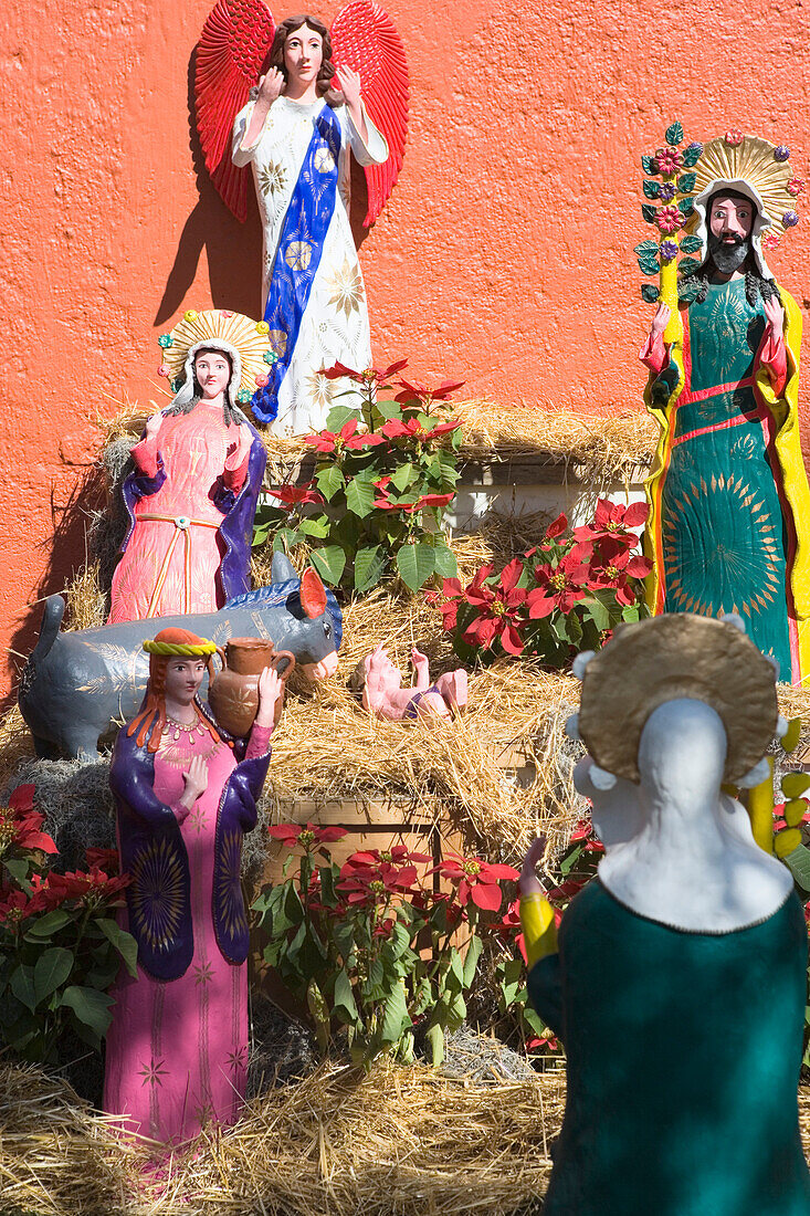 Nativity scene in a court yard of the national palace of Mexico City, Mexico D.F., Mexico