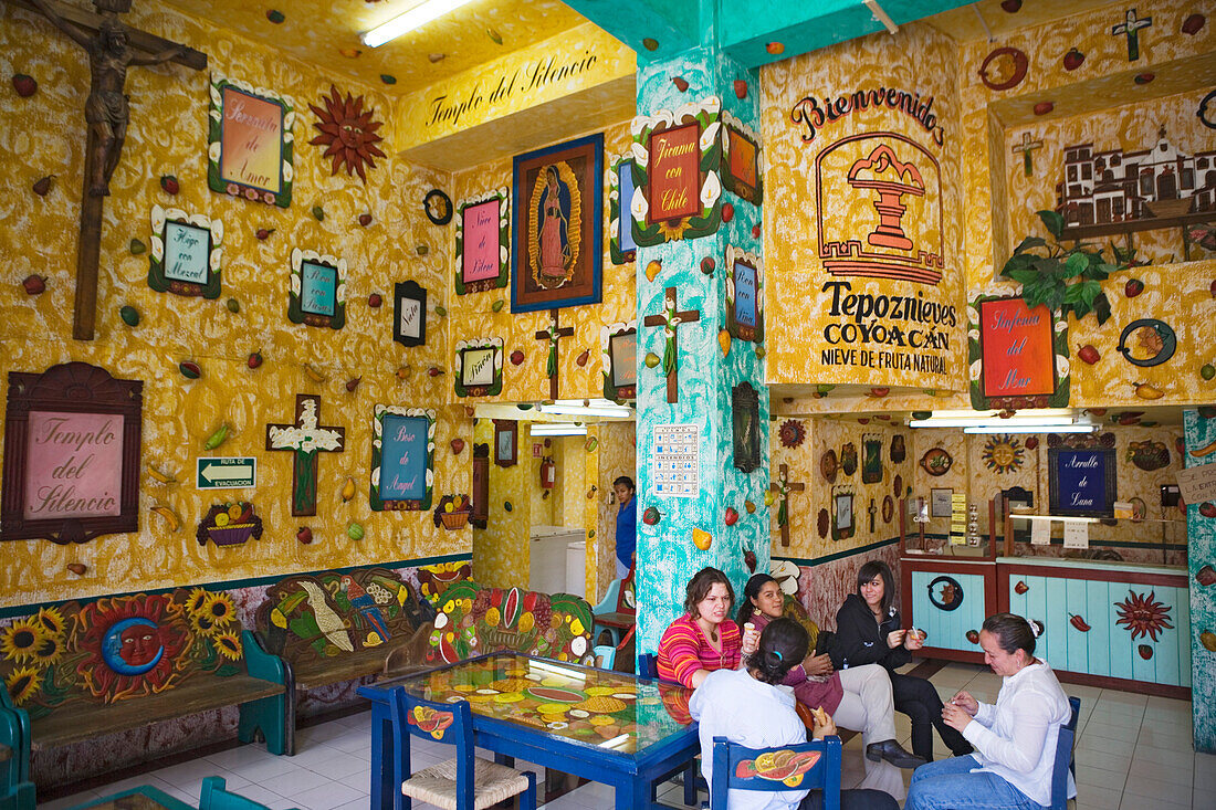 Café Templo del Silencio, Stadtteil Coyoacan, Mexiko Stadt, Mexiko