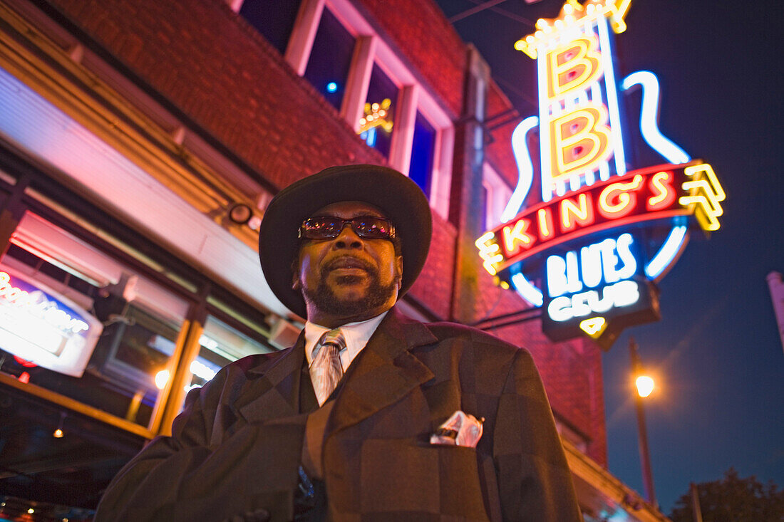 Blues Clubs in der Beale Street, Memphis, Tennessee, USA