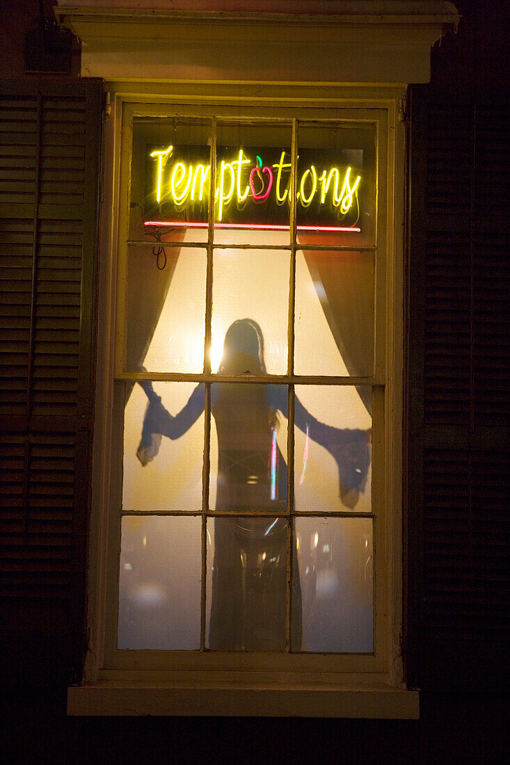 Club in Bourbon street, French Quarter, New Orleans, Louisiana, USA