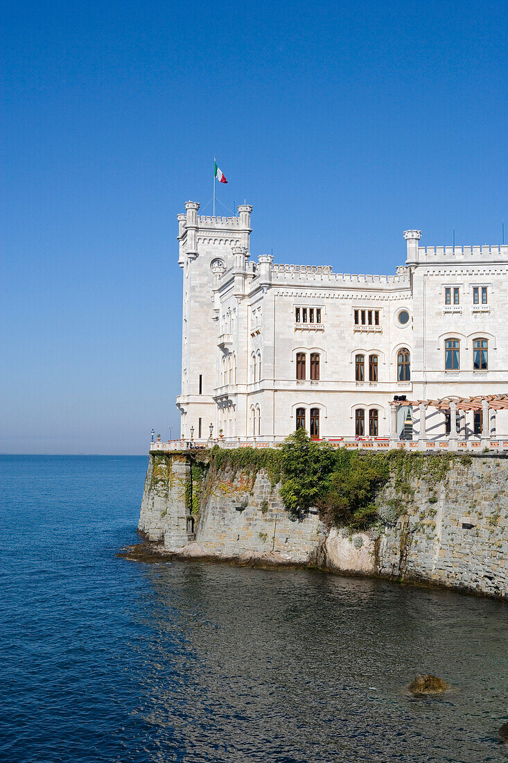 Miramare castle, Trieste, Friuli-Venezia Giulia, Upper Italy, Italy