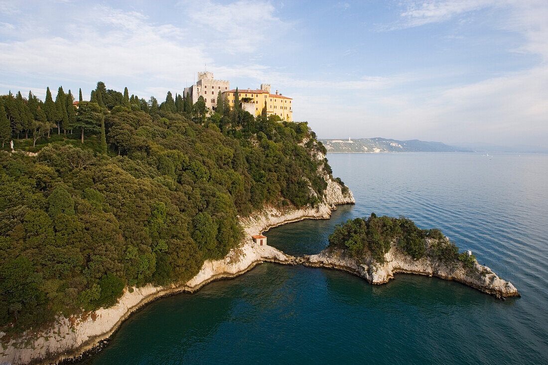 Duino castle on the coast north of Trieste, Friuli-Venezia Giulia, Upper Italy, Italy