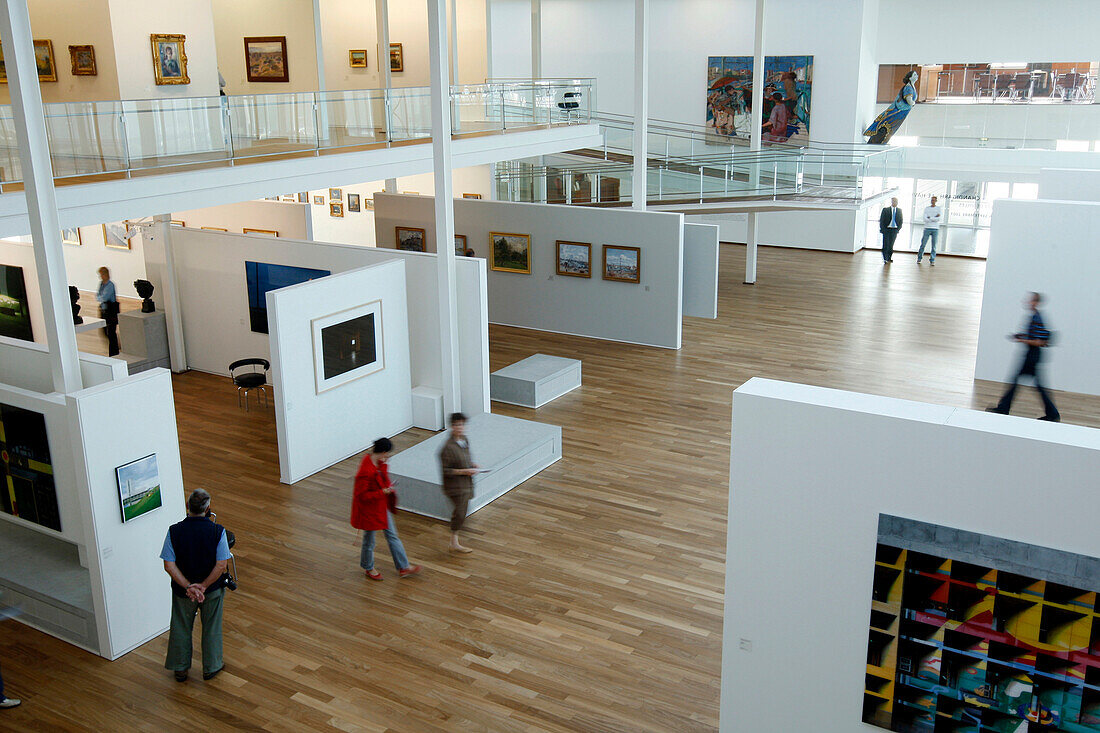 Hall And Mezzanine, Malraux Museum, Le Havre, Seine-Maritime (76), Normandy, France