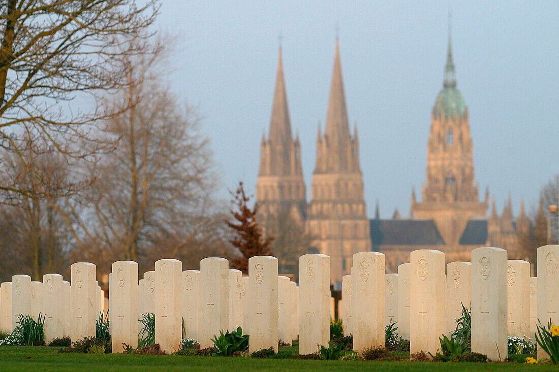 Bayeux Has The Biggest British Military Cemetery Of The Second World War With 4, 648 Graves, Site Of The June 6, 1944 D-Day Landings, Calvados (14), Normandy, France