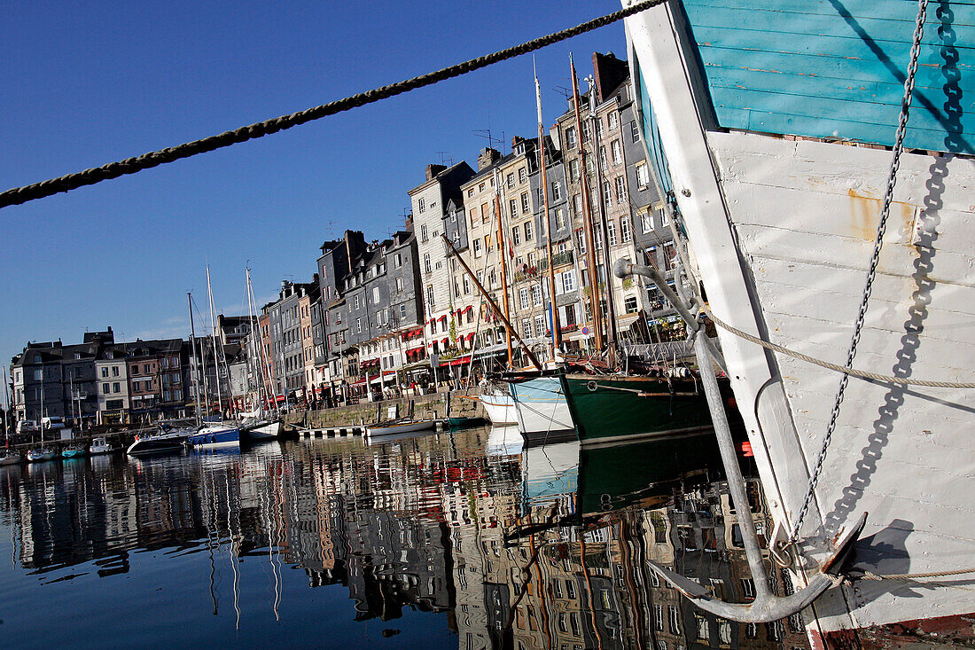 The Old Port, Honfleur, Calvados (14), Normandy, France