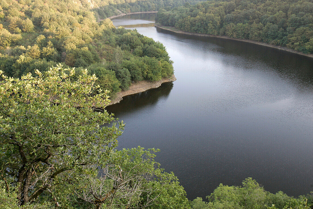 Reservoir At The Dam Of Rochebut Where The Tardes And The Cher Converge, Creuse (23), France