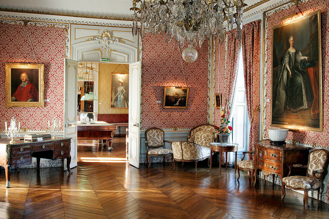 The Great Salon, Chateau De Maintenon, Eure-Et-Loir, France