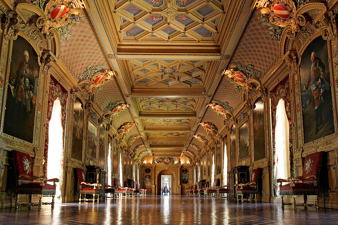 The Great Gallery, Chateau De Maintenon, Eure-Et-Loir, France