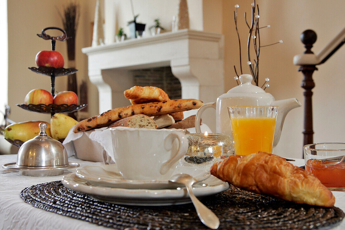 Breakfast, Bed Breakfast Of La Ferme De Bouchemont, Eure-Et-Loir (28), France