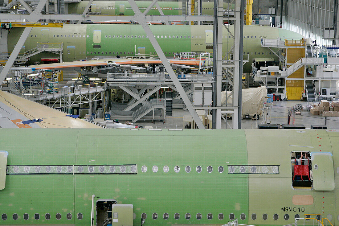 Tour Of The Airbus A380 Assembly Factory, At The Toulouse Aerospace Center, Haute-Garonne (31), France