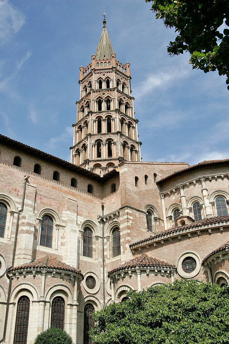 The Saint-Sernin Basilica'S Chevet, Romanesque Art, Toulouse, Haute-Garonne (31), France
