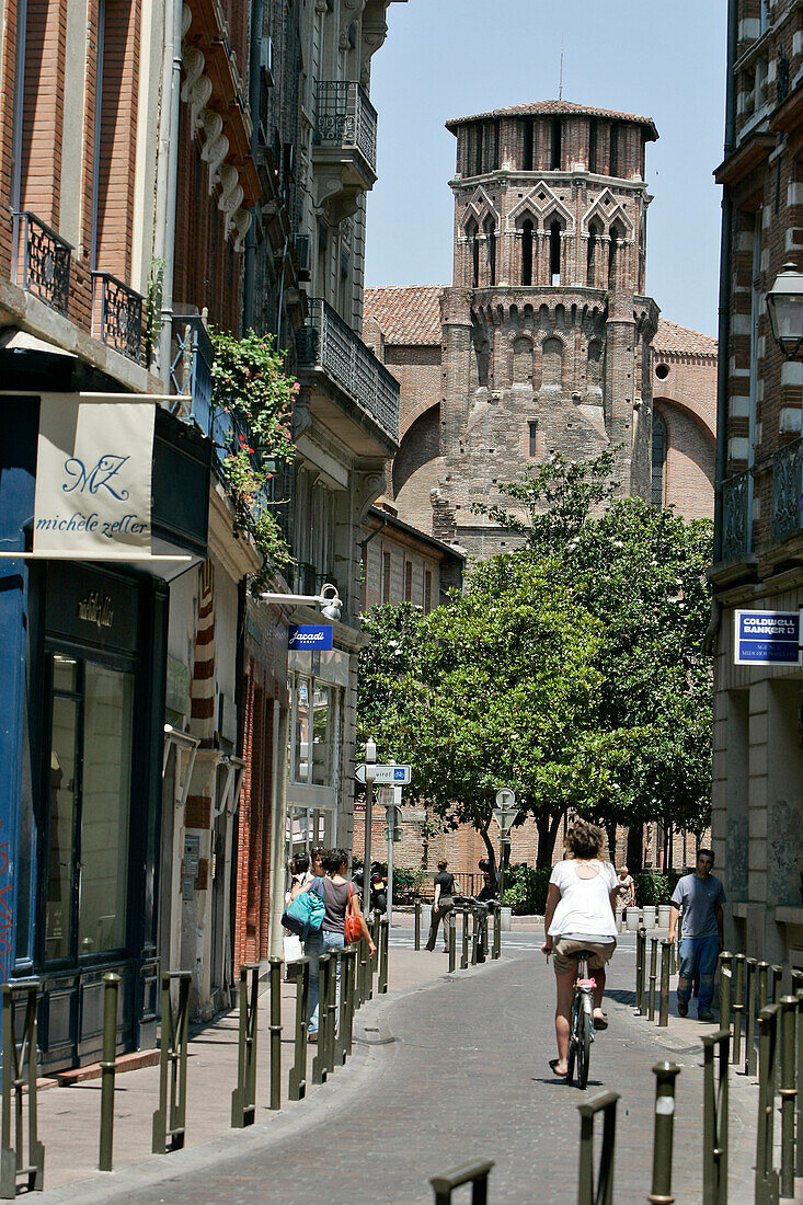 The Convent Bell Tower, The Augustins Museum, Fine Arts Museum, Saint-Etienne Quarter, Toulouse, Haute-Garonne (31), France