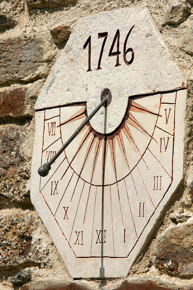 Sundial, Malouiniere Du Puits Sauvage, Hameau De Saint-Etienne, Saint-Malo, Ille-Et-Vilaine (35), France
