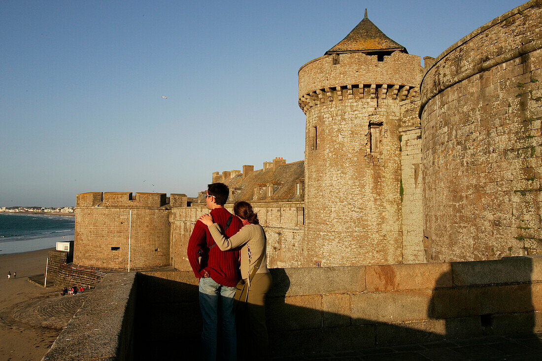 Bidouane Tower On The Ramparts, Saint Malo, Ille-Et-Vilaine (35), France