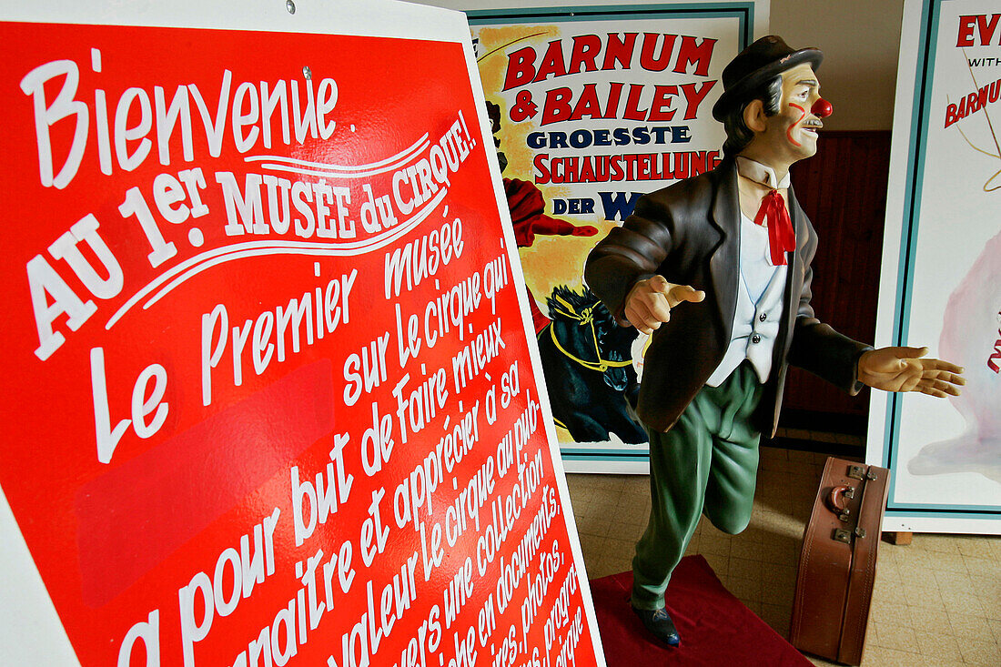 Advertising Poster, Entrance To The Museum Of The Circus, Vatan, Indre (36), France