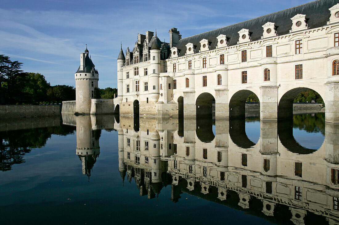 Chateau De Chenonceau On The Cher River, Indre-Et-Loire (37), France