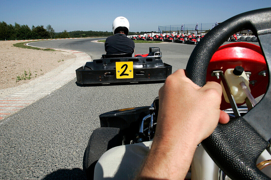 Karting, Lavaud Circuit, Marcillat-En-Combraille, Puy-De-Dome (63), Avergne, France