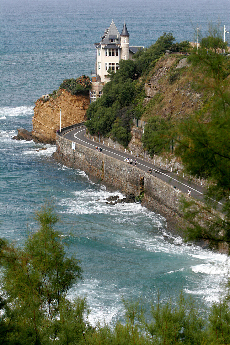 Villa Belza, The Cote Des Basques Beach, Biarritz, Pyrenees Atlantiques, (64), France