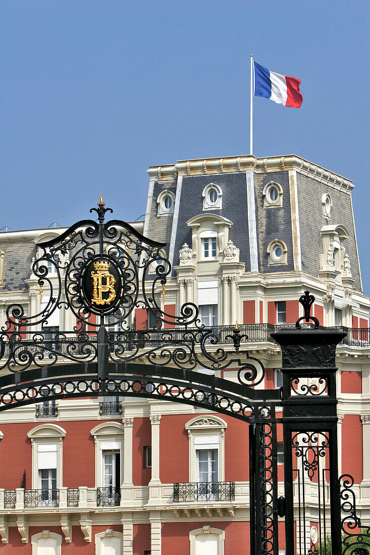 Hotel Du Palais, Biarritz, Basque Country, Basque Coast, Biarritz, Pyrenees Atlantiques, (64), France