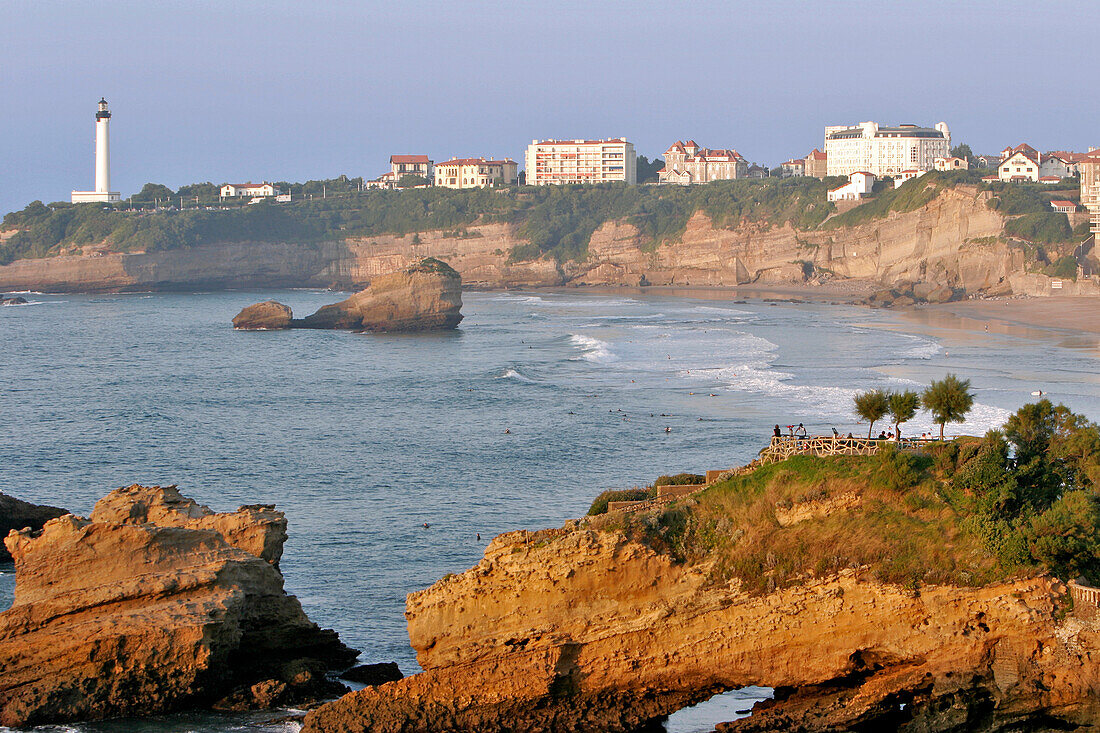 The Basta Rock, Biarritz, Pyrenees Atlantiques, (64), France, Basque Country, Basque Coast