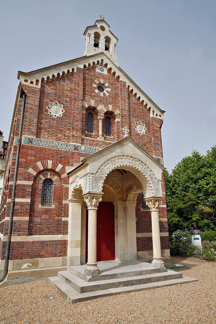 Imperial Chapel, Built In 1864 At The Imperial Demand Of Empress Eugenie Of Montijo. This Charming Chapel Harmoniously Combines Roman-Byzantine And Hispano-Moorish Styles And Was Dedicated To The Mexican Black Virgin Notre-Dame De Guadalupe. Classed A His