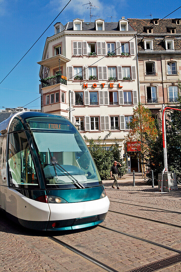 Tramway, Place Kleber, Strasbourg, Bas-Rhin (67), Alsace, France