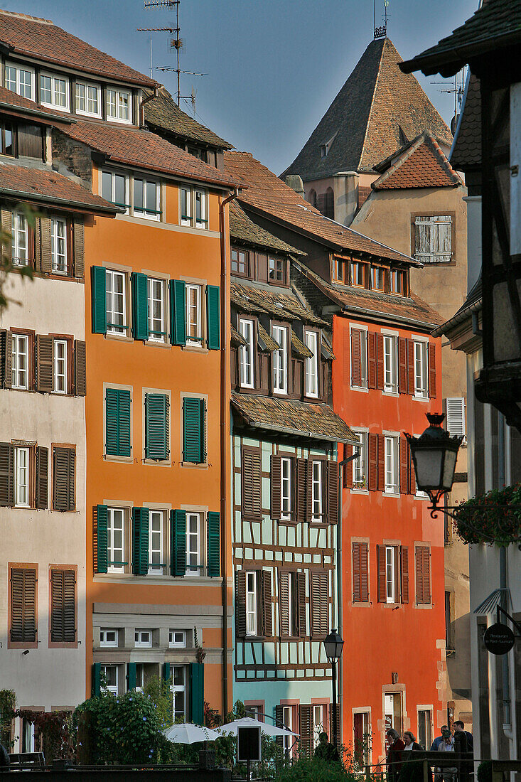 Facades Of Houses On The Ill, Petite France Neighbourhood, Strasbourg, Bas-Rhin (67)