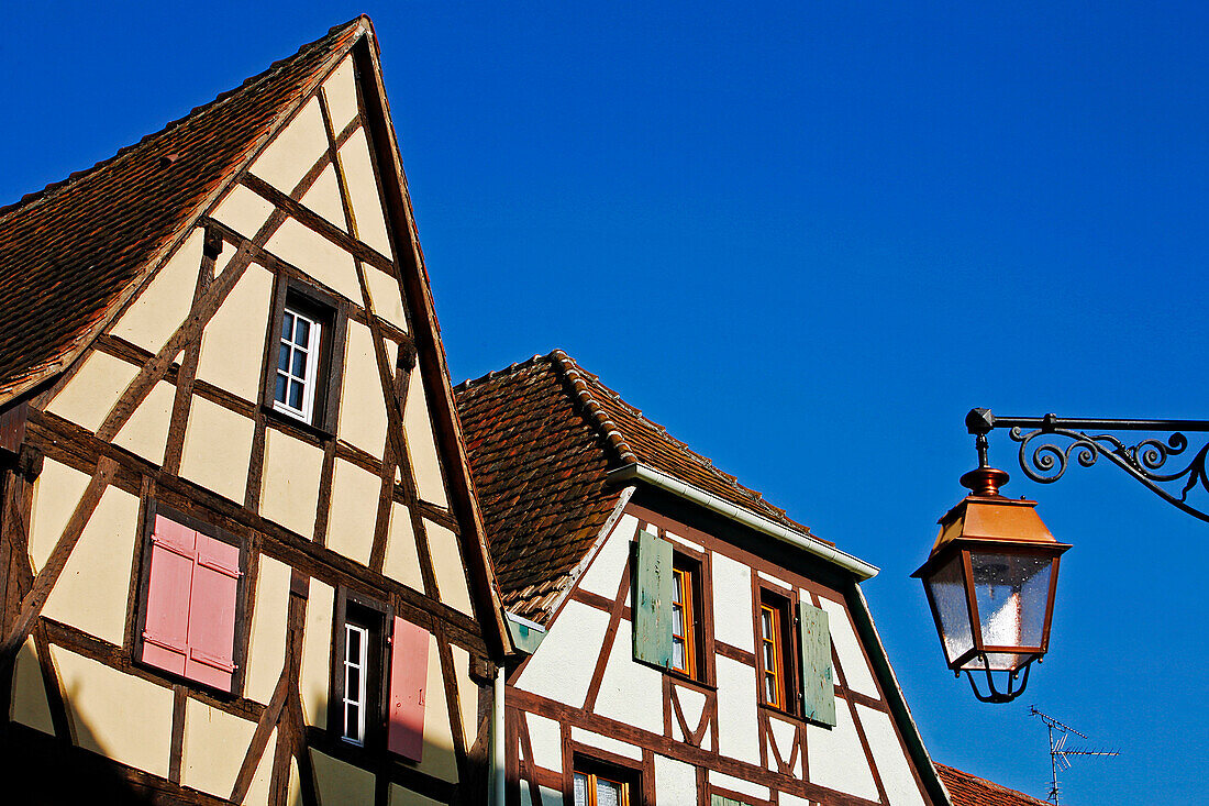 Half-Timbered Houses, Riquewihr, Haut-Rhin (68), Alsace, France