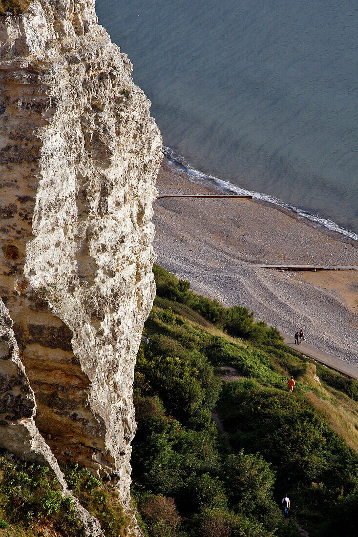The Limestone Cliffs Of Sainte Adresse, Le Havre, Seine-Maritime (76), Normandy, France