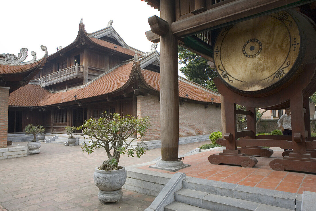 Blick auf die Pagode des Literaturtempels, Hanoi, Provinz Ha Noi, Vietnam, Asien