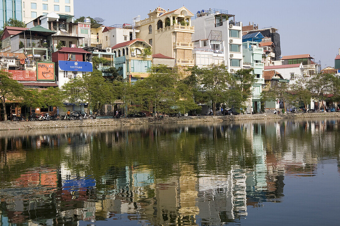 Residential area at the Ho Tay Lake in Hanoi, Ha Noi Province, Vietnam, Asia
