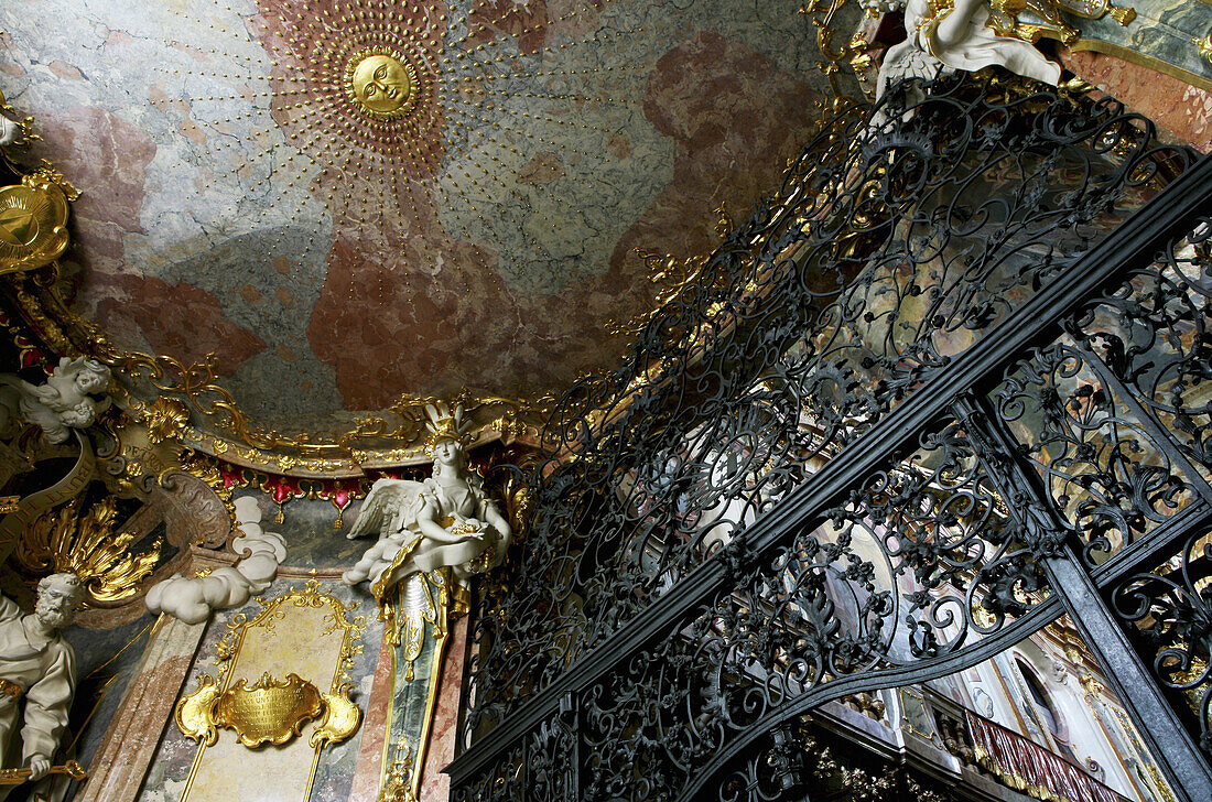 Vorraum, Asamkirche St. Johann Nepomuk, München, Bayern, Deutschland