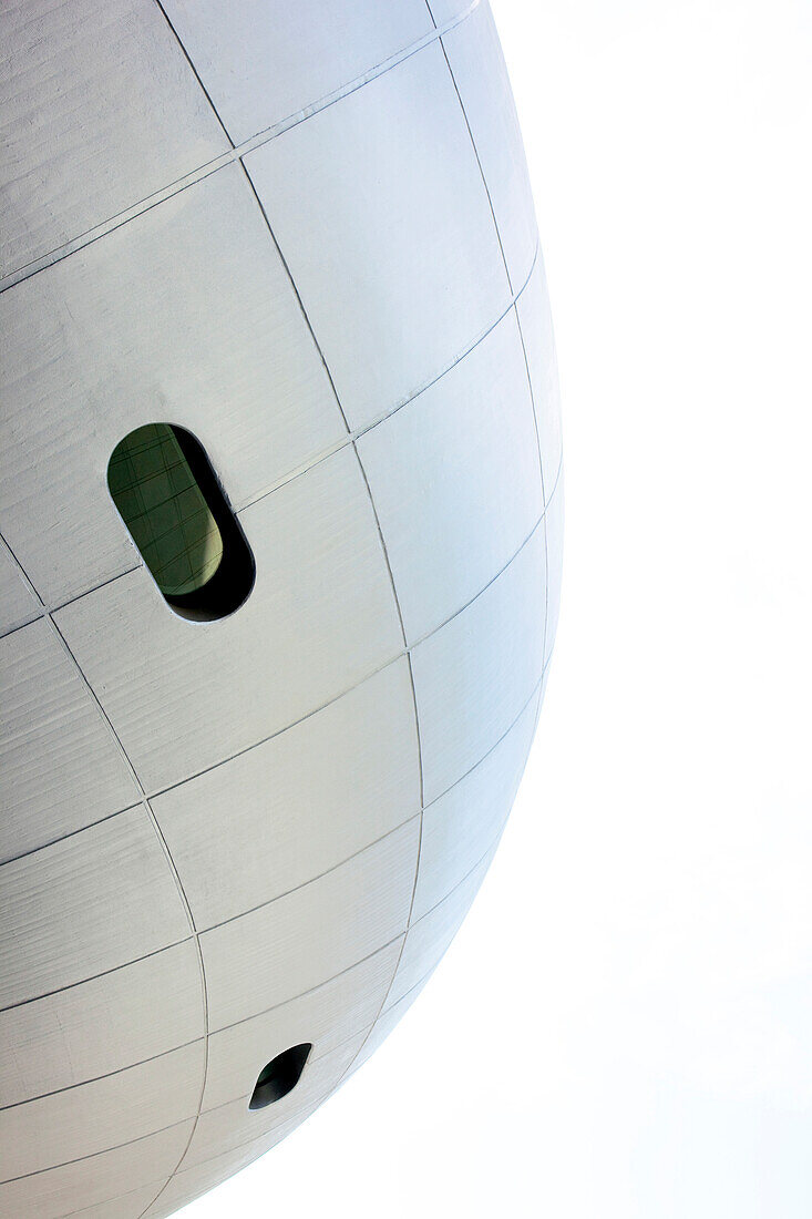 Close-up of the BMW Museum, Munich, Bavaria, Germany
