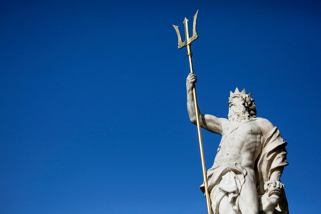 Statue of Neptun, Nymphenburg Palace Park, Munich, Bavaria, Germany