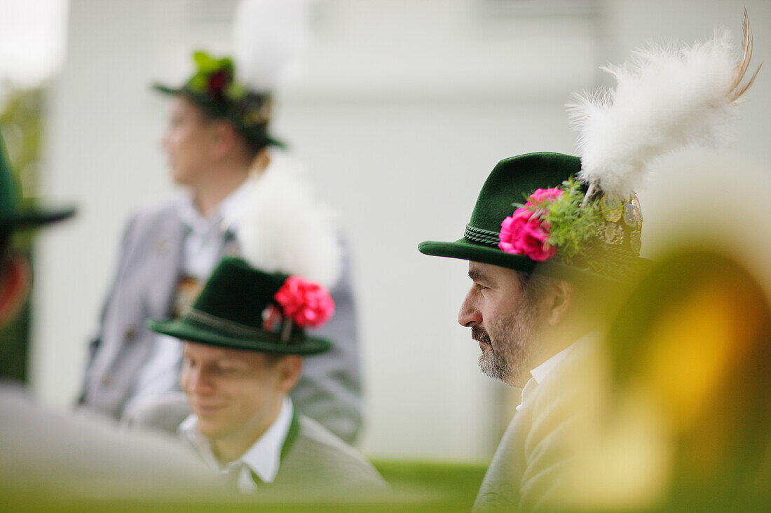 Brass band, Midsummer Festival, Munsing, Bavaria, Germany