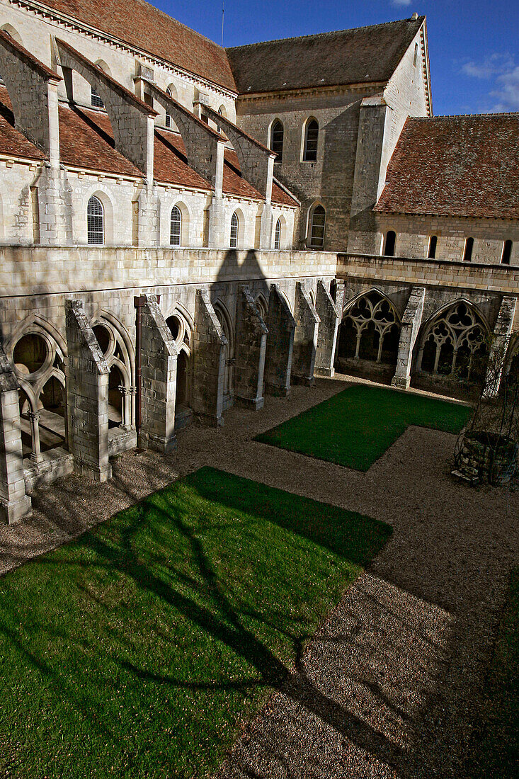 Cloister, Exterior, Noirlac Abbey, Cher (18), France