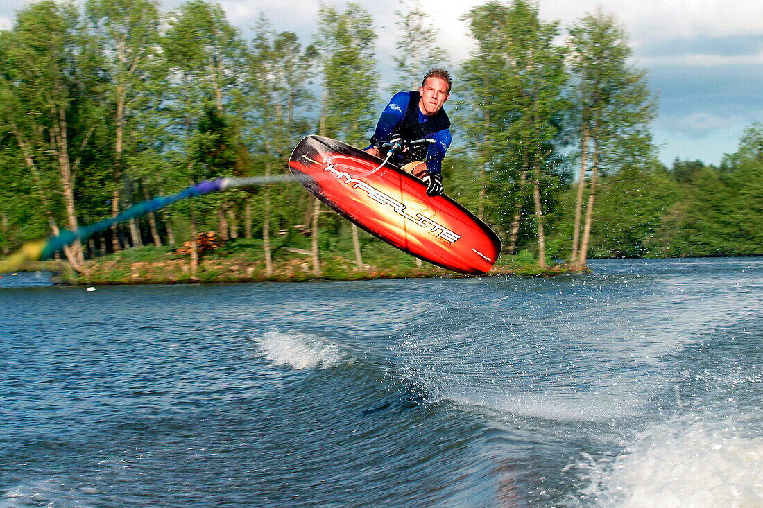 Water-Skiing, Figure And Jump, Landelles, Eure-Et-Loir (28), France