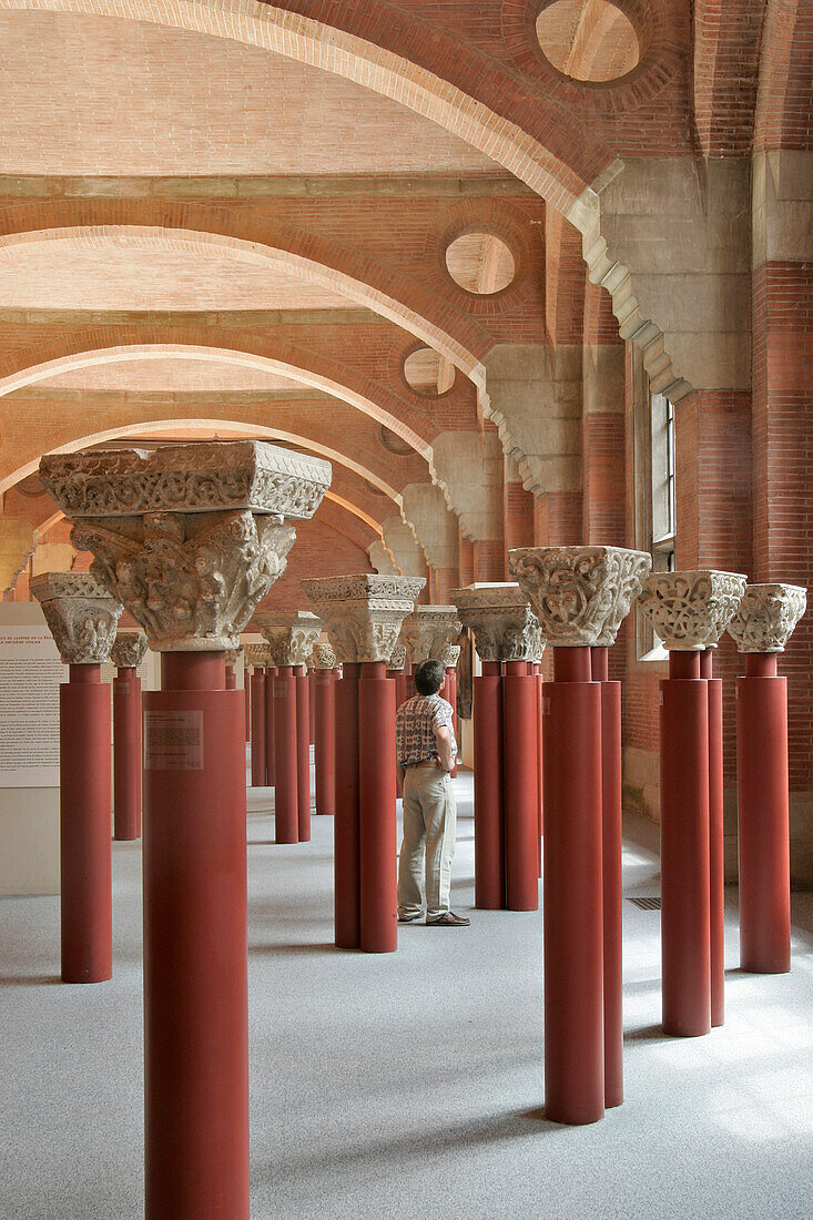 Capitals From The Cloisters Of The Notre-Dame De La Daurade Chapel, 12Th Century, Augustins Museum, Museum Of Fine Arts, Toulouse, Haute-Garonne (31), France