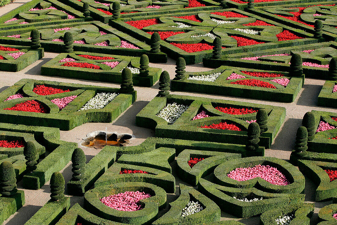 The Gardens, Chateau De Villandry, Indre-Et-Loire (37), France