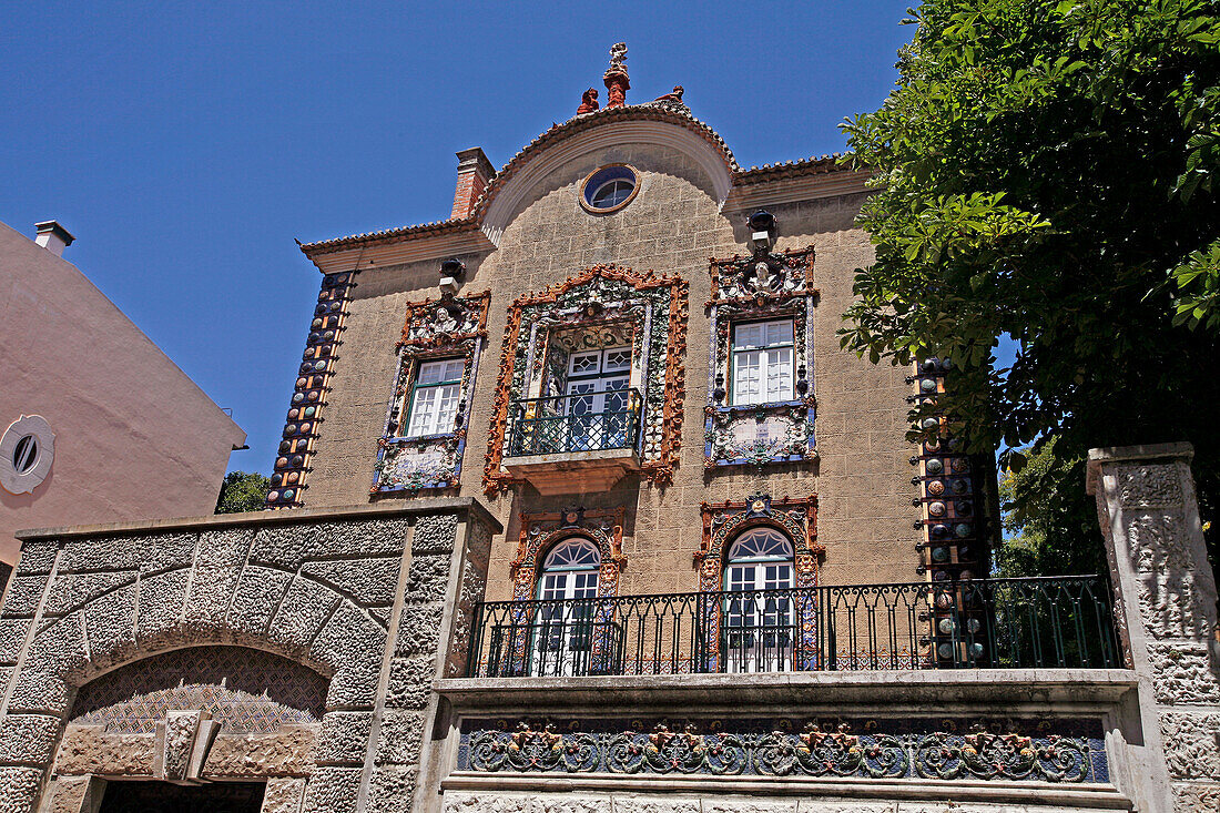Facade Of The Viscount De Sacavem'S House, Portugal, Europe
