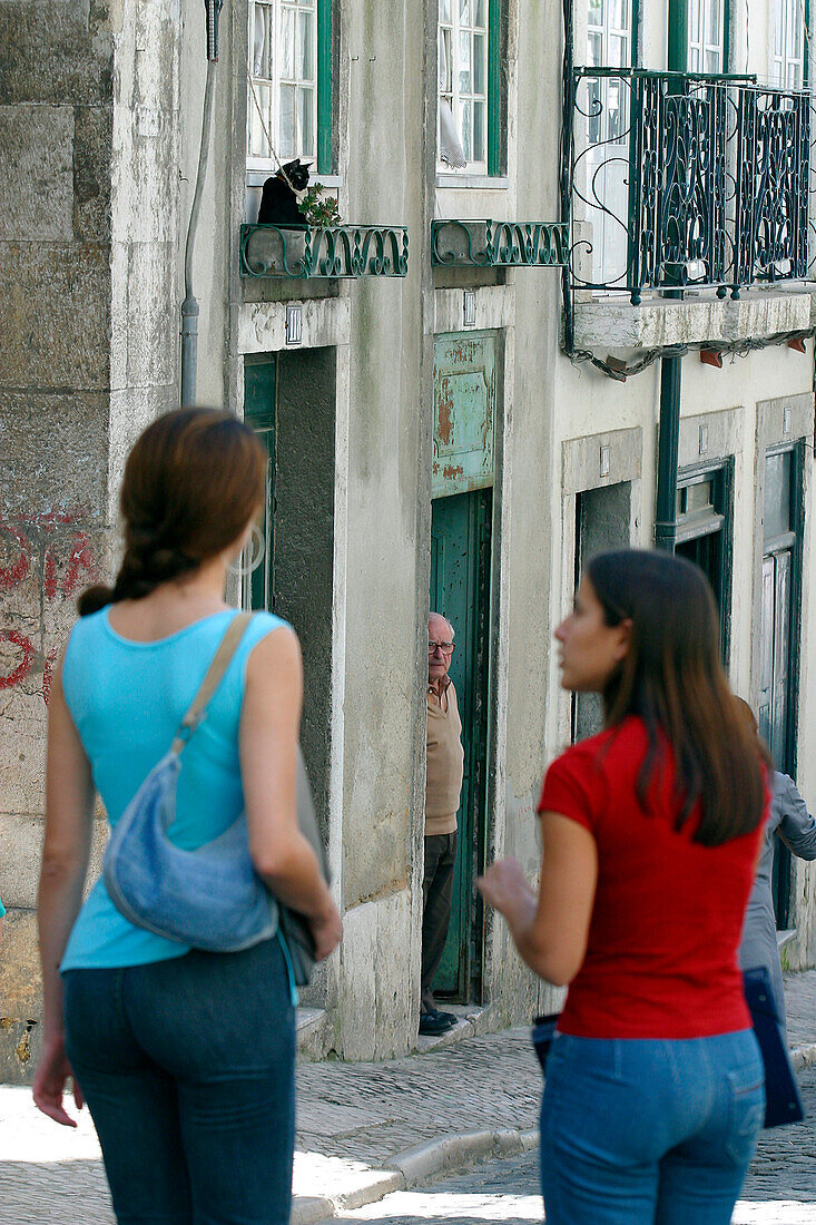 Ambiance In The Street, Lisbon, Portugal