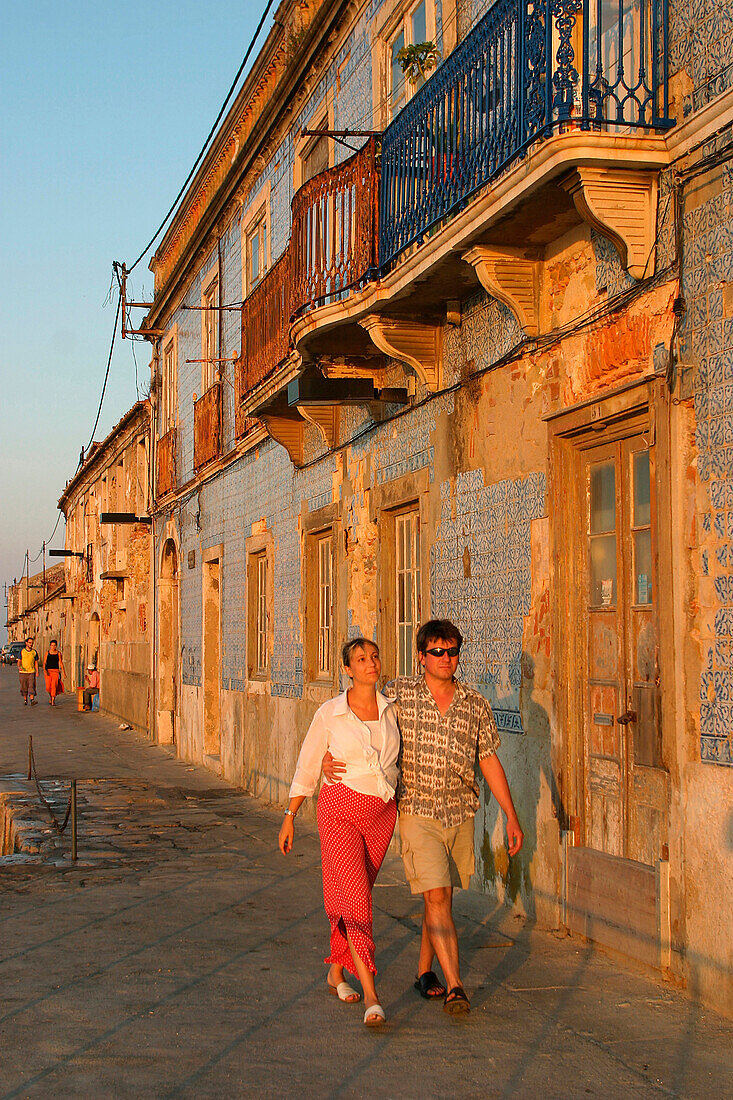 Cacilhas Across From Lisbon On The Other Bank Of The Tagus, Portugal