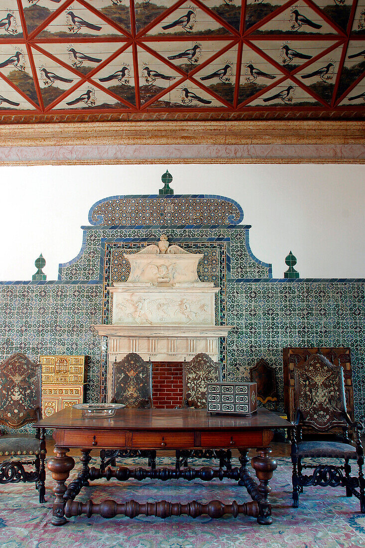 Hall Of Magpies (Salas Das Pegas), National Palace Of Sintra (Palacio National De Sintra), Sintra, Portugal