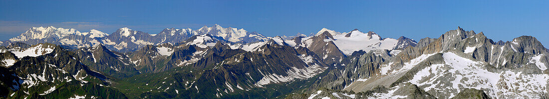 Panoramic view of Western Alps, Switzerland